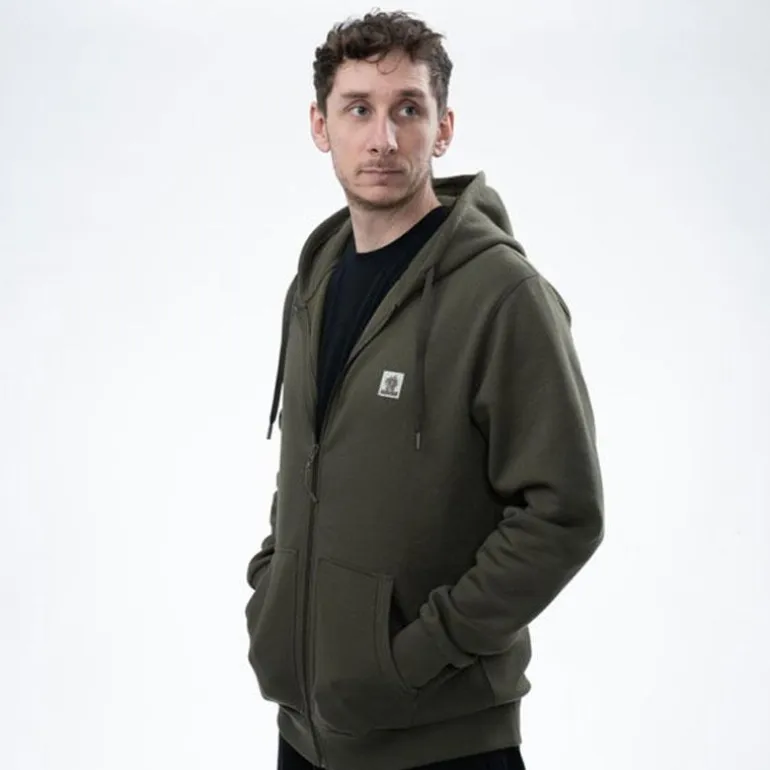 Sweat Homme Nash Make It Happen Badge Zipped - Vert
