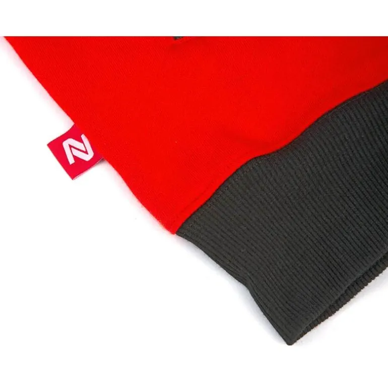 Sweat Homme Nytro Zipped Hoody Tri-Color - Black/Dark Marl Grey Red