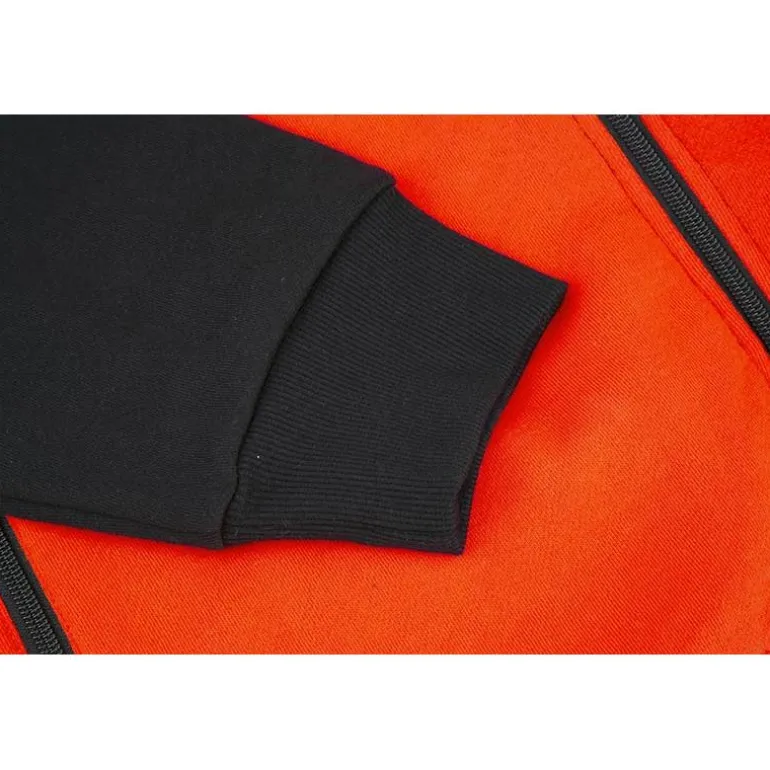 Sweat Homme Nytro Zipped Hoody Tri-Color - Black/Dark Marl Grey Red