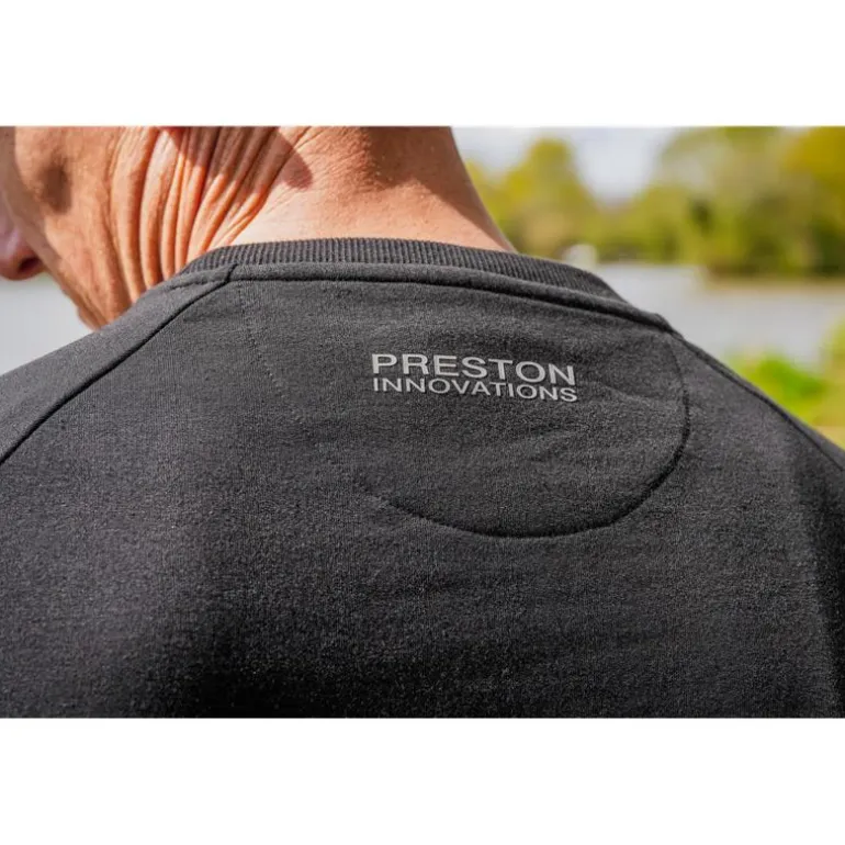Sweat Homme Preston Innovations Black Minimal Sweatshirt - Noir