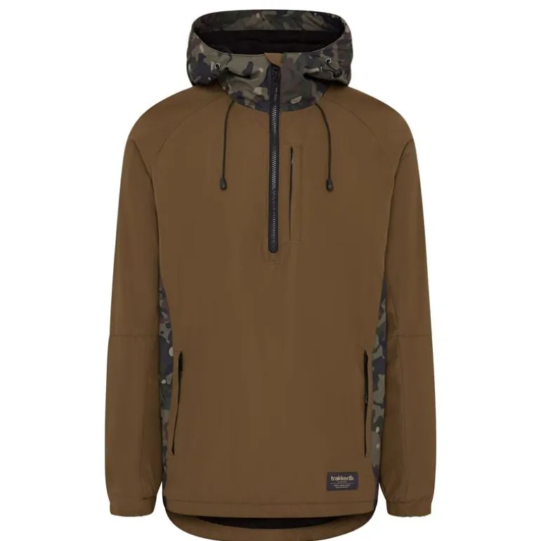 Sweat Homme Trakker Techpro Half-Zip Hoody - Kaki/Camou