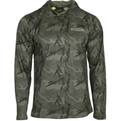Vision Anti-Uv^Sweat Homme Bamboo Bug & Uv Hoodie - Olive