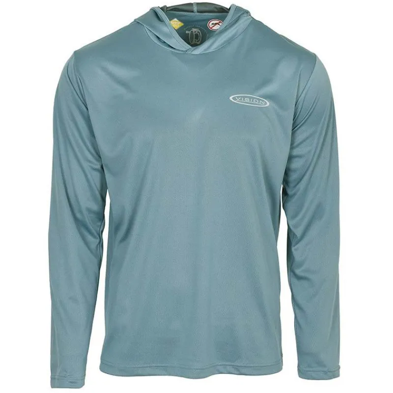 Vision Anti-Uv^Sweat Homme Bamboo Bug & Uv Hoodie - Blue