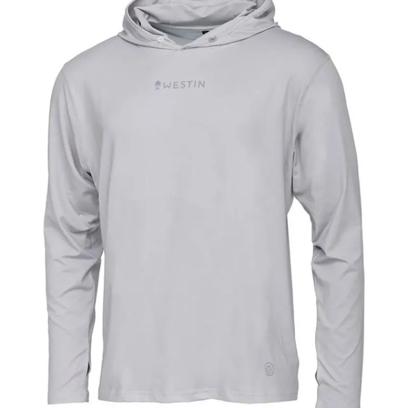 Westin Anti-Uv^Sweat Homme Ledge Upf Hoodie - Mist Grey