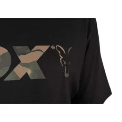 Fox T-Shirts, Polos & Chemises^Tee Shirt Manches Courtes Homme Black/Camo Logo T-Shirt - Noir