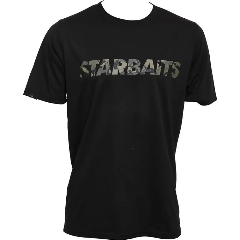 Starbaits T-Shirts, Polos & Chemises^Tee Shirt Manches Courtes Homme Tee-Shirt Black Camo