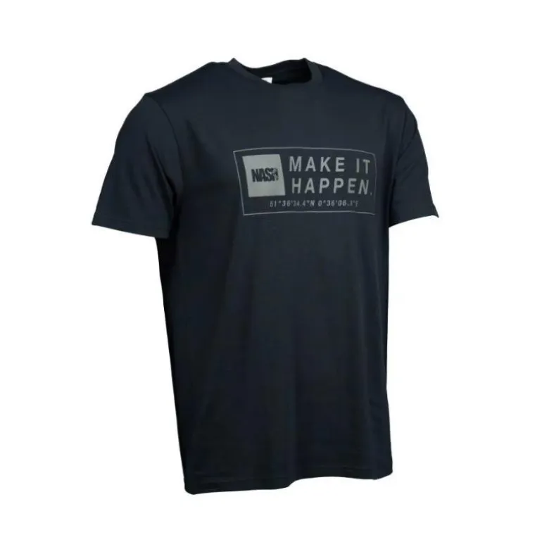 Tee Shirt Manches Courtes Homme Nash Make It Happen Coordinates - Noir