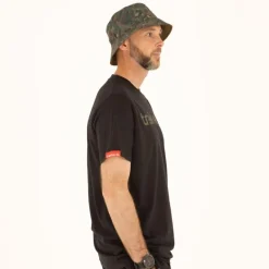 Tee Shirt Manches Courtes Homme Trakker Cr Logo T-Shirt Black Camo - Noir