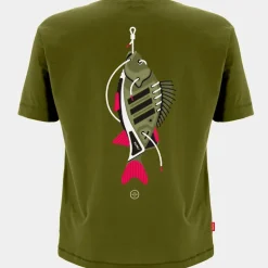 Tee Shirt Manches Courtes Homme Kumu Earn Your Stripes - Kaki