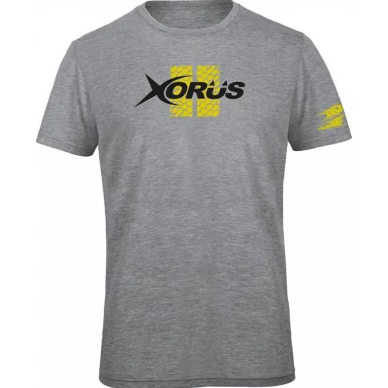 Tee Shirt Manches Courtes Homme Xorus - Gris/Jaune