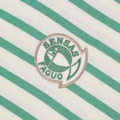 Sensas T-Shirts, Polos & Chemises^Tee Shirt Manches Courtes Homme Faguo Lugny - Ecru/Vert