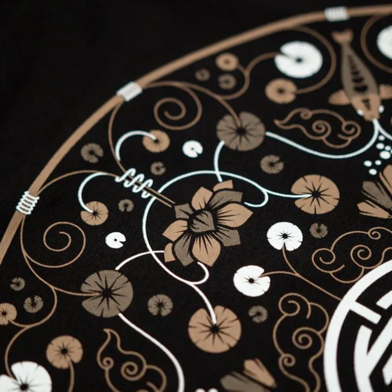 Tee Shirt Manches Courtes Homme Kumu Lotus - Noir