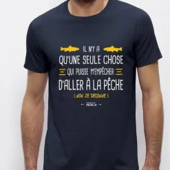 Monsieur Pêcheur Cadeaux & Décoration|Cadeaux & Décoration^Tee Shirt Manches Courtes Homme Il N'y A Qu'une Seule Chose - Marine