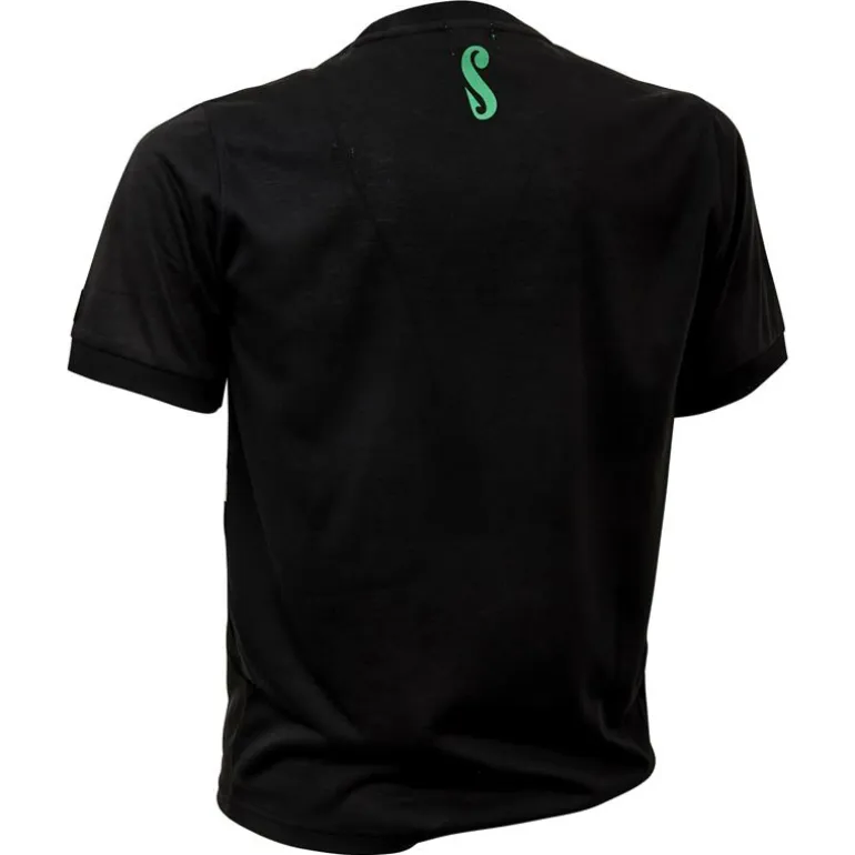 Tee Shirt Manches Courtes Homme Sensas Stripes - Noir