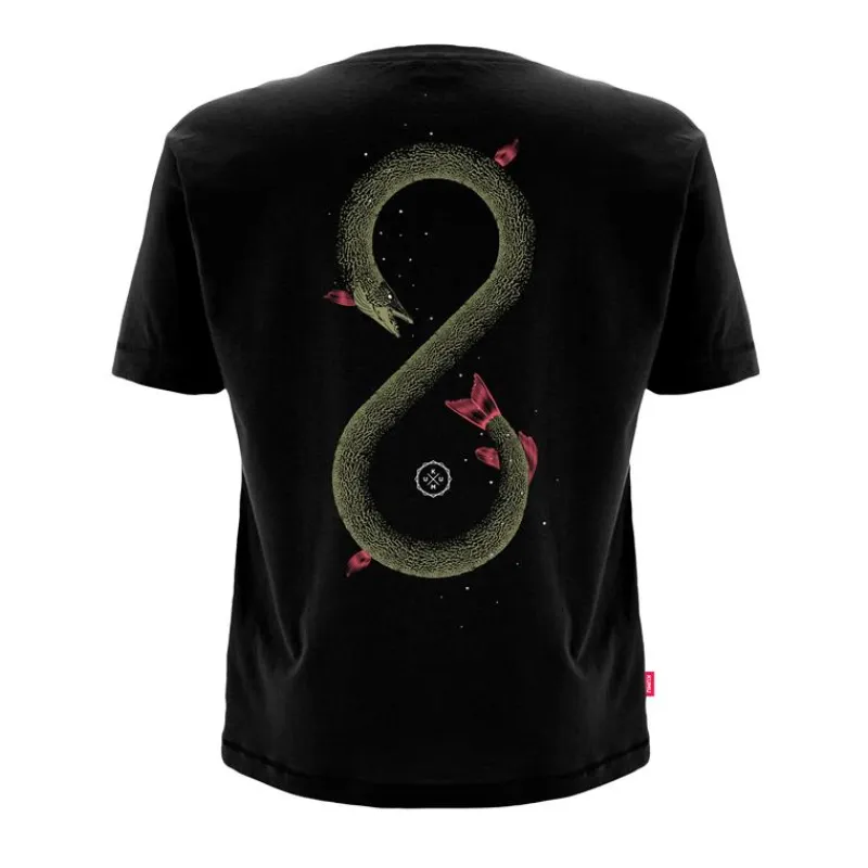 Kumu T-Shirts, Polos & Chemises^Tee Shirt Manches Courtes Homme Ourobouros T-Shirt - Noir