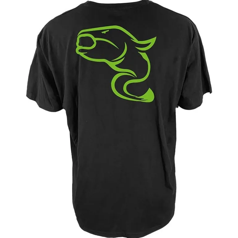 Tee Shirt Manches Courtes Homme Zeck Zeck Catfish Big Boy T-Shirt - Noir