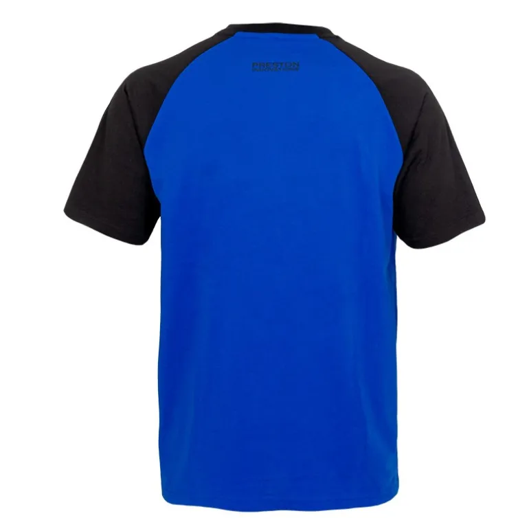 Tee Shirt Manches Courtes Homme Preston Innovations Lightweight Blue Raglan - Bleu