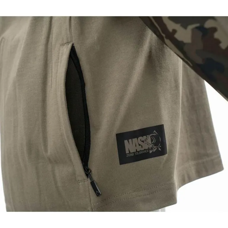 Tee Shirt Manches Courtes Homme Nash Zt Hd Long Sleeve - Kaki