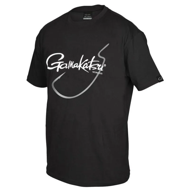 Gamakatsu T-Shirts, Polos & Chemises^Tee Shirt Manches Courtes Homme G-Hook T-Shirts Worm 330 - Noir