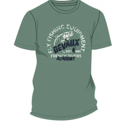 Tee Shirt Manches Courtes Homme Devaux Academy - Vert D'eau