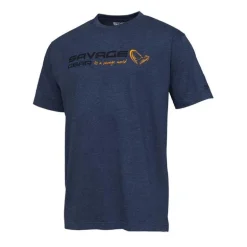 Tee Shirt Manches Courtes Homme Savage Gear Signature Logo - Bleu