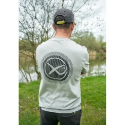 Tee Shirt Manches Courtes Homme Fox Matrix Large Logo T-Shirt - Gris