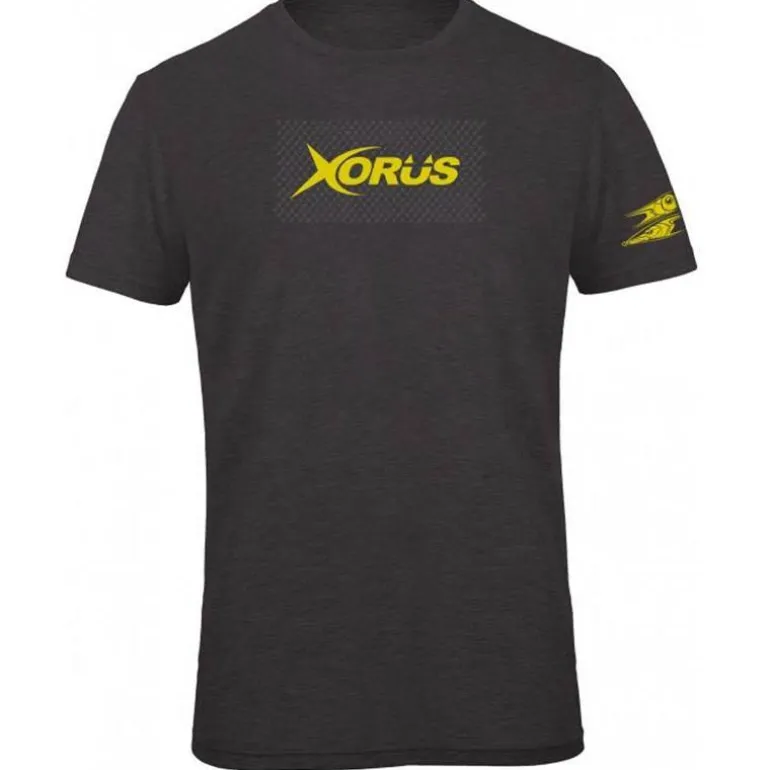 Tee Shirt Manches Courtes Homme Xorus - Gris Anthracite/Jaune