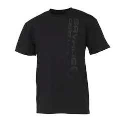 Tee Shirt Manches Courtes Homme Savage Gear Vertical Logo Tee - Black