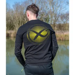 Fox Matrix T-Shirts, Polos & Chemises^Tee Shirt Manches Courtes Homme Large Fade T-Shirt Black/Lime - Noir