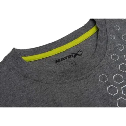 Tee Shirt Manches Courtes Homme Fox Matrix Grey Hex Print T-Shirt - Gris
