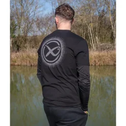 Tee Shirt Manches Courtes Homme Fox Matrix Large Fade T-Shirt Black/Grey - Noir