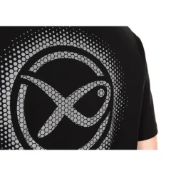 Tee Shirt Manches Courtes Homme Fox Matrix Large Fade T-Shirt Black/Grey - Noir