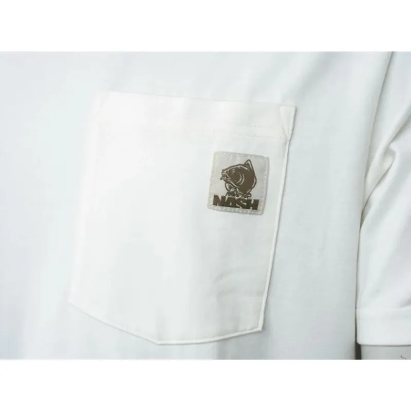 Nash T-Shirts, Polos & Chemises^Tee Shirt Manches Courtes Homme Make It Happen Badge Pocket - Ecru
