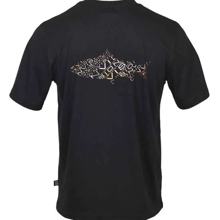 Tee Shirt Manches Courtes Homme Vision Brown Trout - Noir