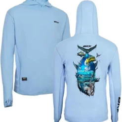 BKK Anti-Uv^Tee Shirt Manches Longues Long Sleeve Performance Shirt Gt - Bleu