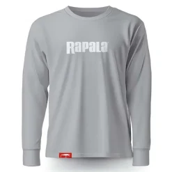 Tee Shirt Manches Longues Homme Rapala Grey White Logo Long Sleeve T-Shirt - Gris