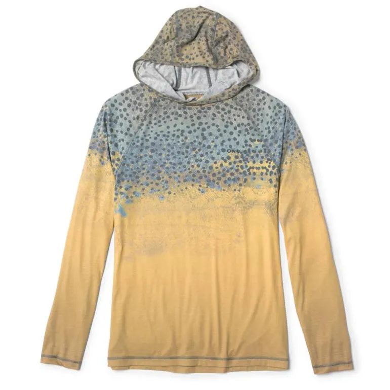 Tee Shirt Manches Longues Homme Orvis Avec Capuche Dricast Printed - Marron