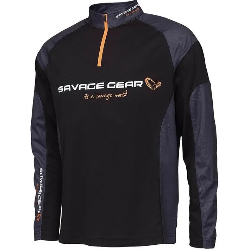 Savage Gear T-Shirts, Polos & Chemises^Tee Shirt Manches Longues Homme Tournament - Noir