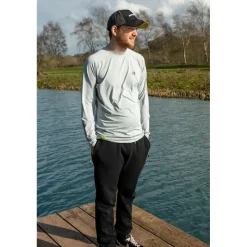 Fox Matrix Anti-Uv|T-Shirts, Polos & Chemises^Tee Shirt Manches Longues Homme Uv Protective Long Sleeve T-Shirt - Gris