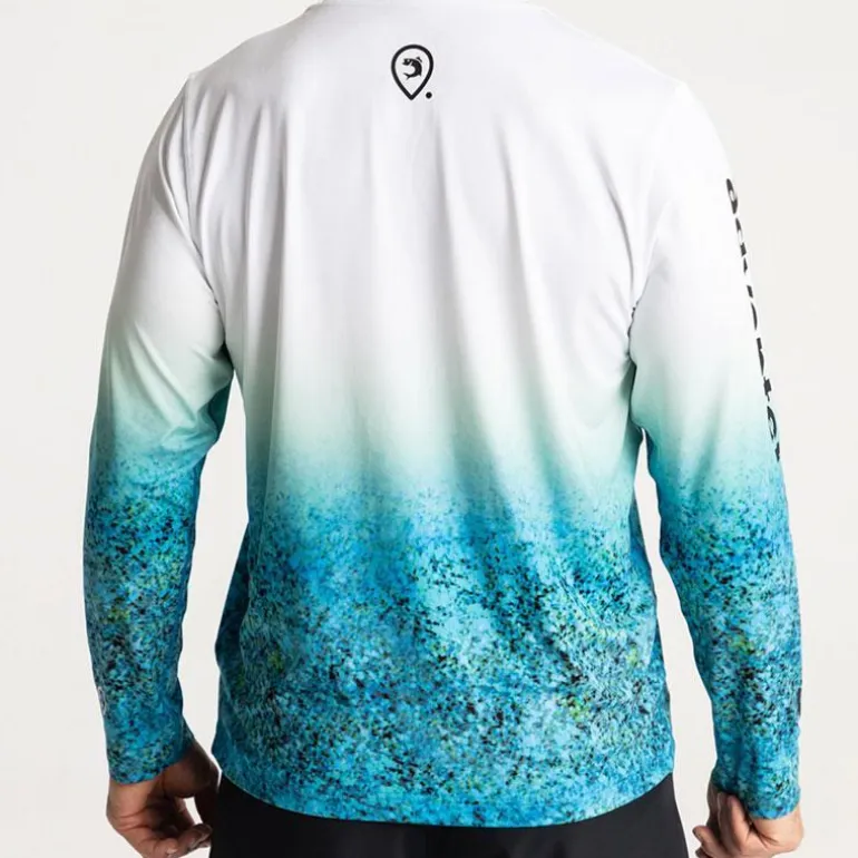 Tee Shirt Manches Longues Homme Adventer & Fishing Bozed Anti Uv - Bleu
