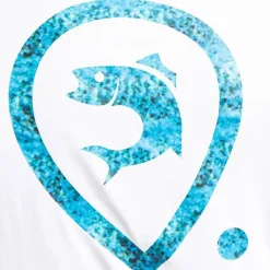 Tee Shirt Manches Longues Homme Adventer & Fishing Golon Anti Uv - Blanc/Bleu