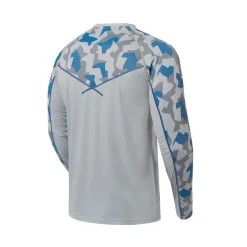 Tee Shirt Manches Longues Homme Finntrail Anti Uv Wave - Gris