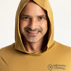 Tee Shirt Manches Longues Homme Adventer & Fishing Golon Anti Uv - Jaune