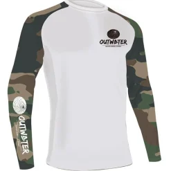 Outwater Anti-Uv^Tee Shirt Manches Longues Homme Camp One Old Skool Camo