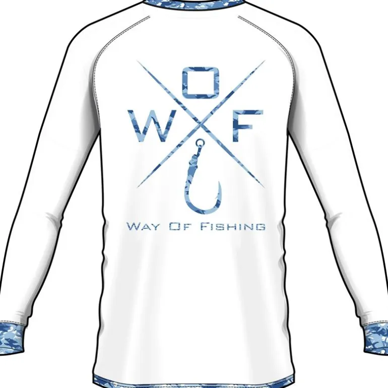 Tee Shirt Manches Longues Homme W.O.F. Croix - Blanc