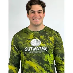 Tee Shirt Manches Longues Outwater Spreks - Green Forest