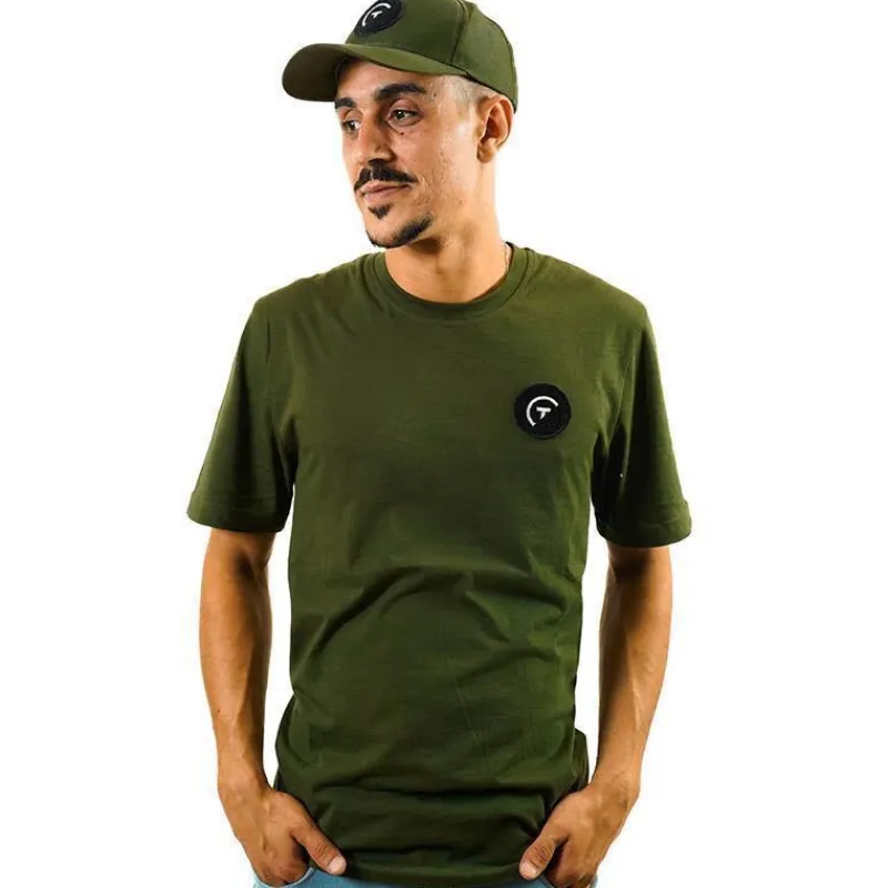 Sur vos traces Cadeaux & Décoration|Cadeaux & Décoration^Tee Shirt Pêche Personnalisable - Kaki