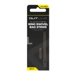 Tige Pour Plomb Avid Carp Outline Flecktone Long Bag Stem - Ring Swivel
