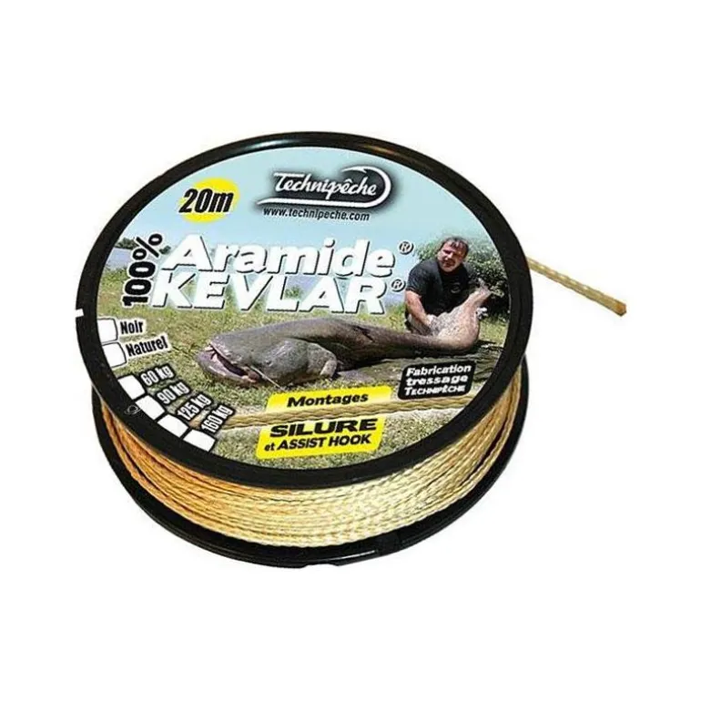 Tresse A Bas De Ligne Technipêche Kevlar Silure - Naturel