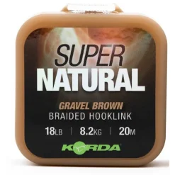 Tresse Bas De Ligne Korda Super Natural - Gravel Brown